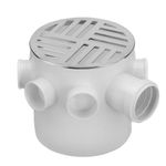 Caixa-Sifonada-com-Grelha-Redonda-Cromada-150-x-150-x-50mm-Krona