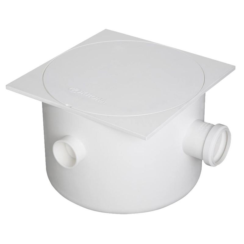 Caixa-Sifonada-com-Tampa-Cega-Quadrada-Branca-250-x-172-x-50mm-Krona