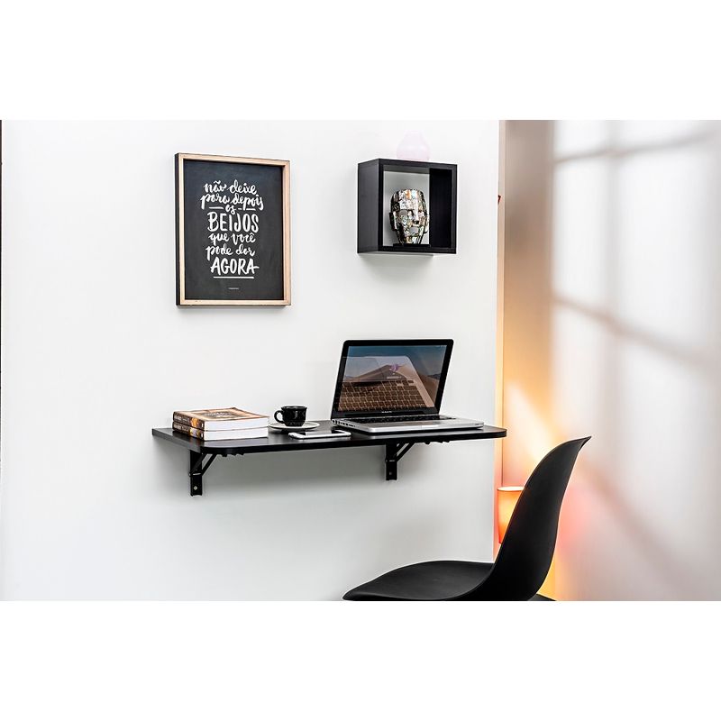 Kit-Mesa-Dobravel-MDP-com-Suporte-e-Fixacao-Preto-80x41cm