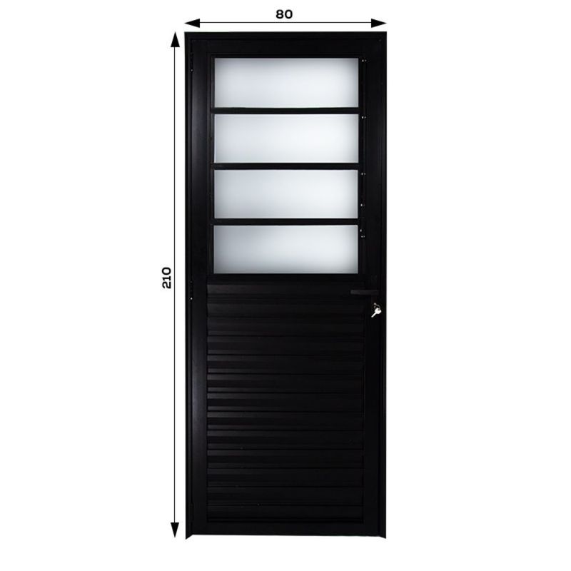 Porta-Basculante-Vidro-Boreal-Aluminio-Preto-Direito-210x80cm