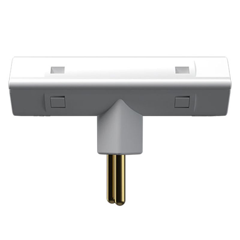 Benjamim-com-2-saidas-2P---T-10-Amperes-250V-Branco