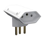 Benjamim-com-2-saidas-2P---T-10-Amperes-250V-Branco