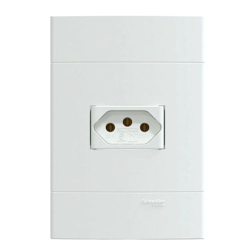 Conjunto Tomada 2P+T 20A/250V 4x2 Branco Fosco Lunare Up