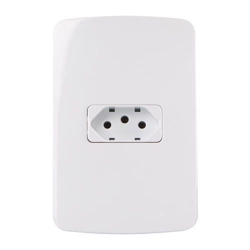 Conjunto Tomada 2P+T 10A/250V 4x2 Branco Linha B3