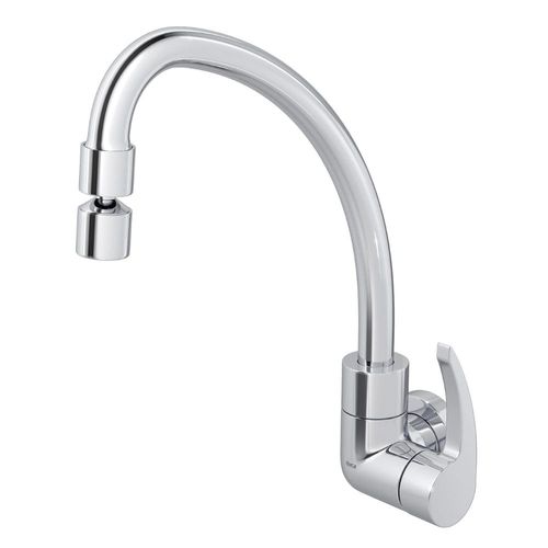 Torneira para Cozinha Parede 1/4V Bica Alta Cromado Fast