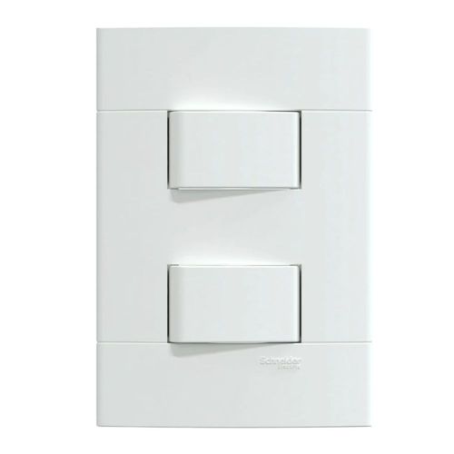 Conjunto 2 Interruptores Simples 10A/250V 4x2 Branco Fosco Lunare Up