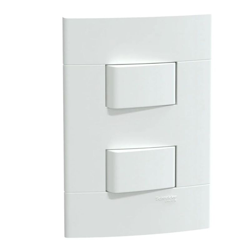 Conjunto-2-Interruptores-Simples-10A-250V-4x2-Branco-Fosco-Lunare-Up