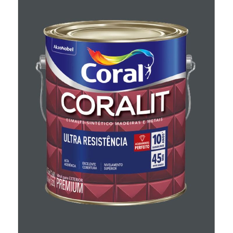 Esmalte-Premium-Sintetico-Brilhante-Coralit-Cinza-Escuro-36L-Coral
