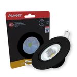 Spot-de-LED-Supimpa-Embutir-Redondo-Preto-5W-450-Lumens-Luz-Amarela