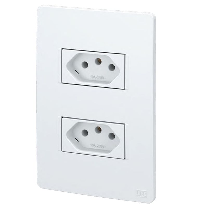 Conjunto-2-Tomadas-2P-T-10A-250V-4x2-Branco-Esatta