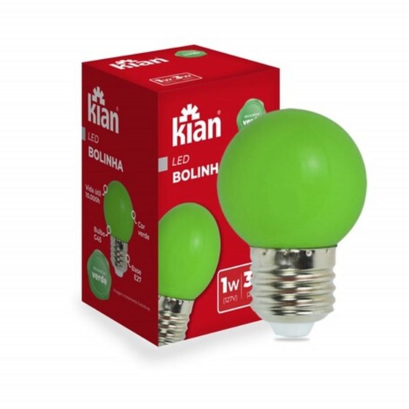 Lampada-de-LED-Bolinha-Color-Bulbo-G45-1W-e-3W-E27-Luz-Verde