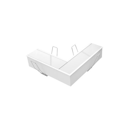 Joelho Embutir Perfil 30mm Parede Parede em Alumínio Branco