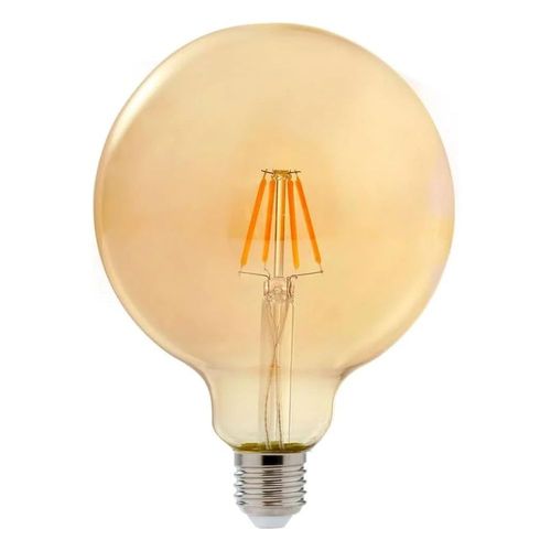 Lâmpada de LED Filamento Bulbo G125 4W E27 360 Lúmens Luz Âmbar