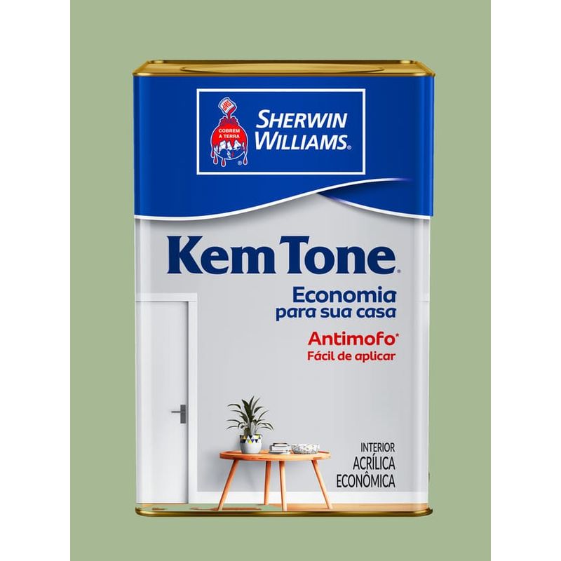 Tinta-Economica-Acrilica-Fosco-Kemtone-Verde-Kiwi-18L