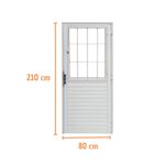 Porta-Postigo-Vidro-Liso-Aluminio-Branco-Direito-210x80cm