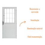 Porta-Postigo-Vidro-Liso-Aluminio-Branco-Direito-210x80cm