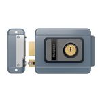 Fechadura-Interna-Eletrica-de-Sobrepor-FX1500-12v-Cinza