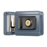 Fechadura-Interna-Eletrica-de-Sobrepor-FX1500-12v-Cinza