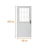 Porta-Postigo-Vidro-Liso-Aluminio-Branco-Esquerdo-210x80cm