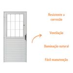 Porta-Postigo-Vidro-Liso-Aluminio-Branco-Esquerdo-210x80cm