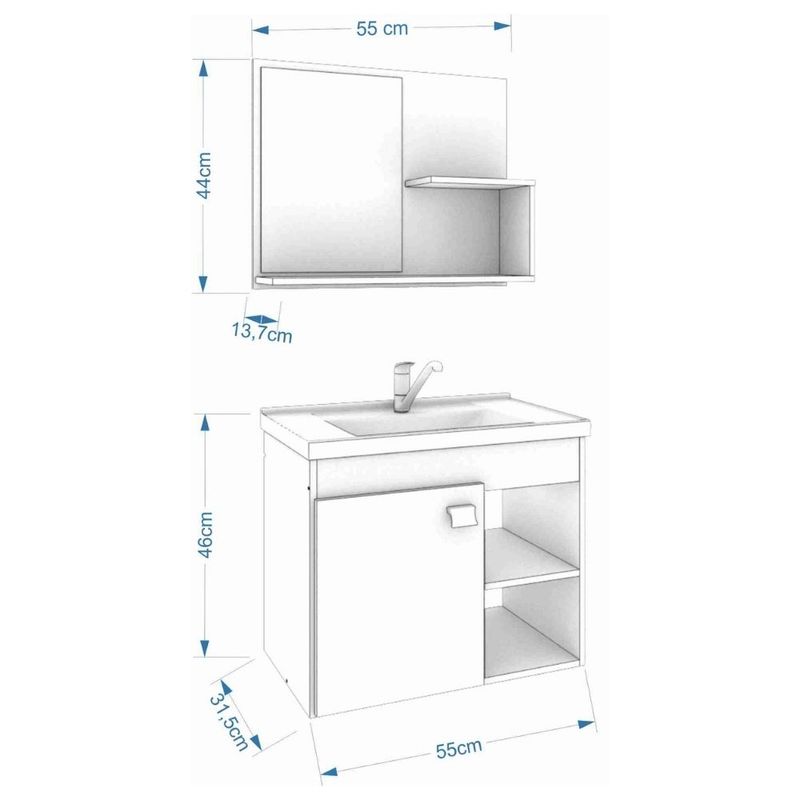 Kit-Gabinete-para-Banheiro-Lotus-Amendoa-Branco-55cm