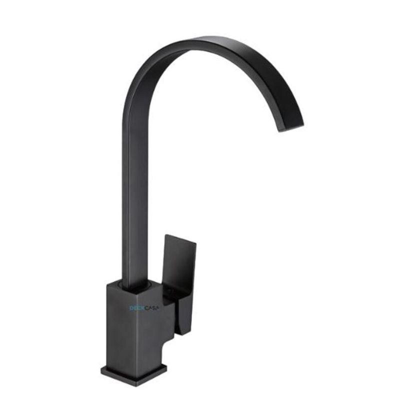 Monocomando-para-Cozinha-Mesa-Bica-Alta-Preto-Luxo-Curva-36cm