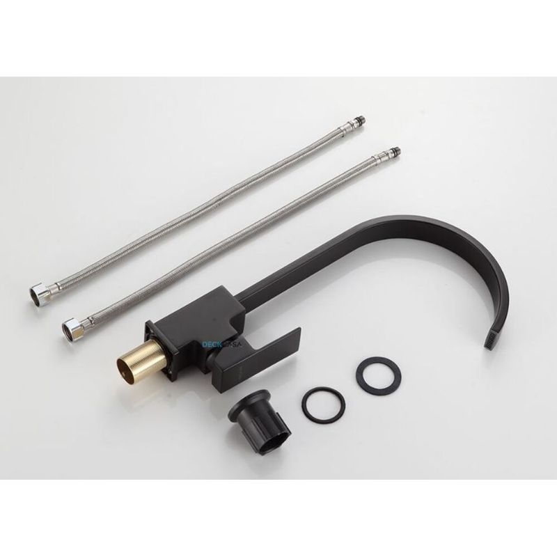 Monocomando-para-Cozinha-Mesa-Bica-Alta-Preto-Luxo-Curva-36cm