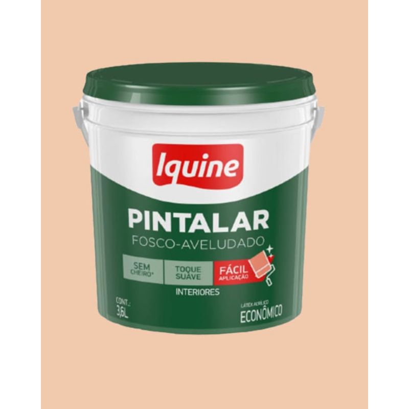 Tinta-Economica-Acrilica-Fosco-Pintalar-Pessego-36L-Iquine