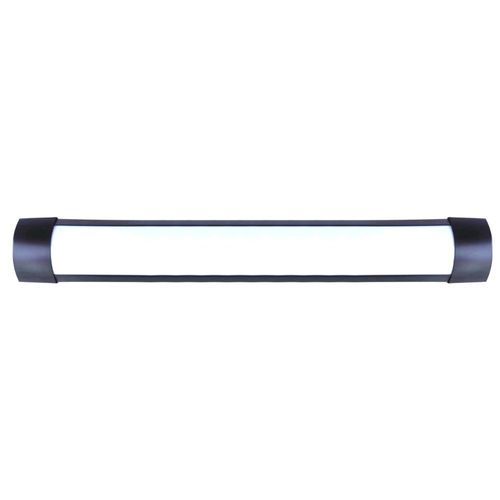 Luminária Led Elegance Fit Preta Sobrepor 18W 50cm Luz Amarela