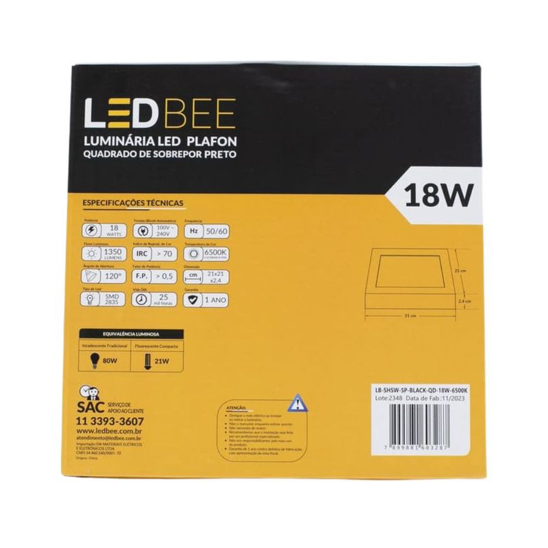 Painel-de-Led-Sobrepor-Quadrado-Preto-18w-21cm-1260-Lumens-Luz-Branca