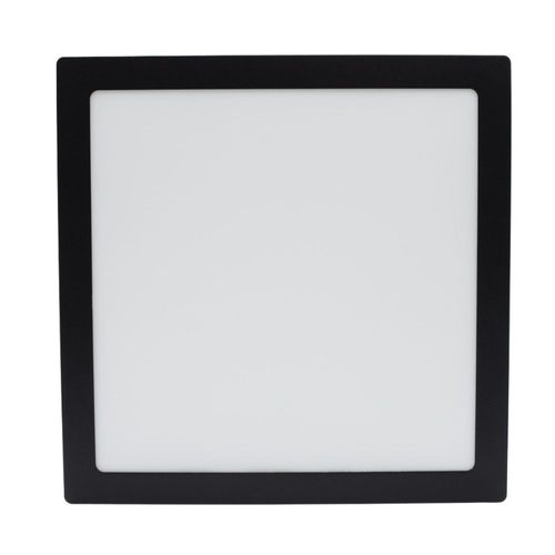 Painel de Led Embutir Quadrado Preto 24w 29cm 1800 Lúmens Luz Branca