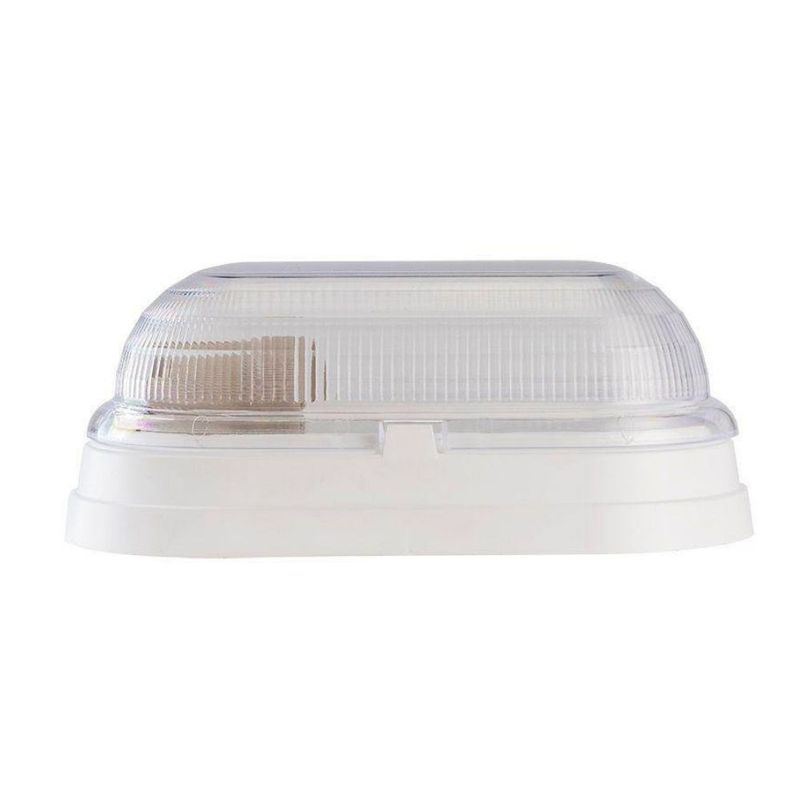 Tartaruga-em-Polipropileno-Branca-sem-Grade-IP54-para-1-Lampada-E27