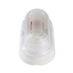 Tartaruga-em-Polipropileno-Branca-sem-Grade-IP54-para-1-Lampada-E27