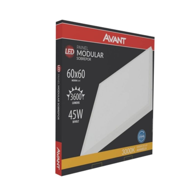 Painel-de-LED-Sobrepor-Modular-45W-60x60cm-3600-Lumens-Luz-Amarela