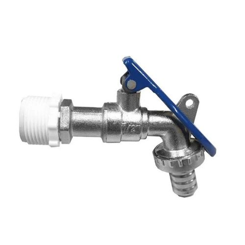Torneira para Tanque/Jardim Parede Curta Esfera Cadeado 1360 Cromado