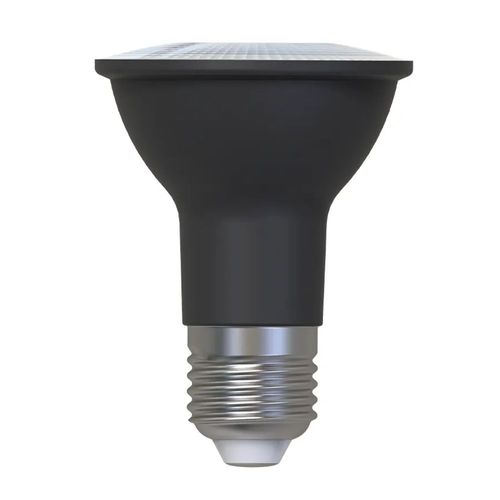 Lâmpada de LED PAR20 Preta 7W IP65 E27 500 Lúmens Luz Amarela