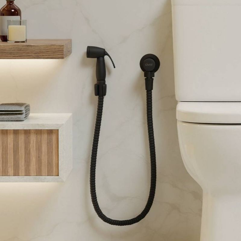 Mangueira-para-Ducha-Higienica-110m-Metal-Preto-Fosco