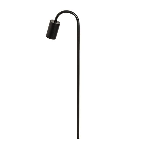 Espeto para Jardim em Alumínio Preto Preto 70cm para 1 Lâmpada GU10