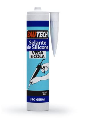 Silicone Acético Uso Geral Incolor 260g Bautech