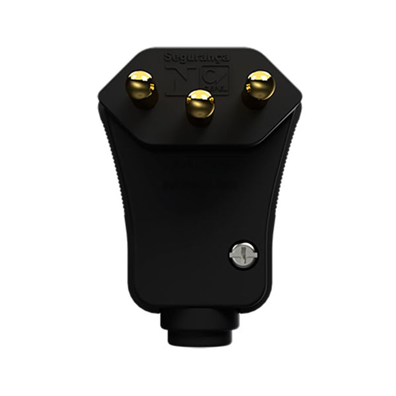 Plugue-Movel-90°-Prensa-Cabo-2-Polos---Terra-20-Amperes-250V-Preto