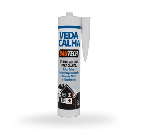 Selante Veda Calha Cinza 380g Bautech
