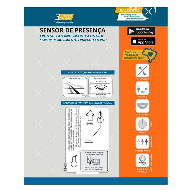 Sensor-de-Presenca-Parede-Articulado-Externo-APP-XControl-LESFEXXC