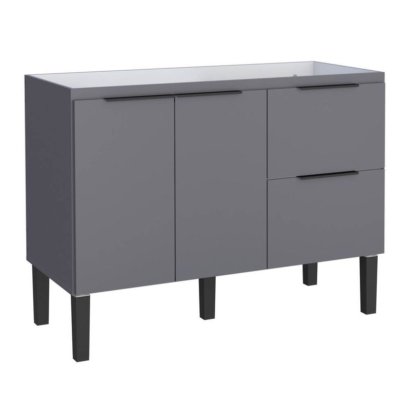 Gabinete-para-Cozinha-Cisne-114x515x86cm-MDP-MDF-Cinza