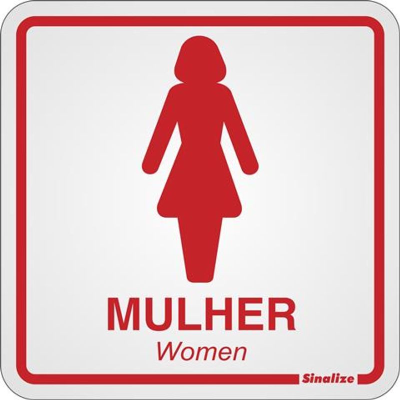 Placa-Banheiro-Feminino-15x15cm-em-Aluminio