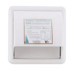 Defletor-Autofechante-Branco-para-Encaixe-Interno-em-Tubos-de-150mm