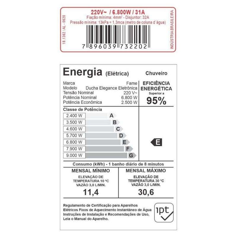 Ducha-Elegance-Eletronica-Branca-220V-6800W-Fame