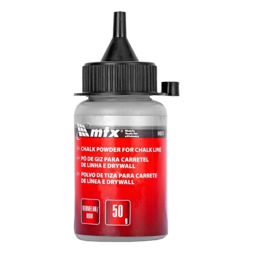 Pó de Giz para Linha 50G Vermelho MTX