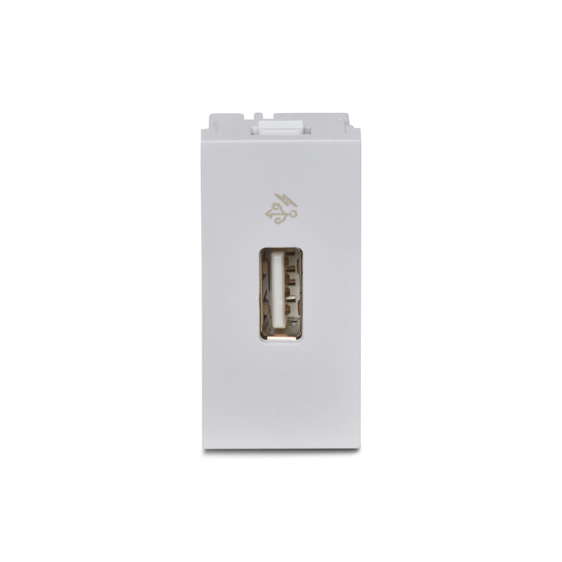 Modulo-Carregador-USB-1A-Bivolt-Branco-Orion