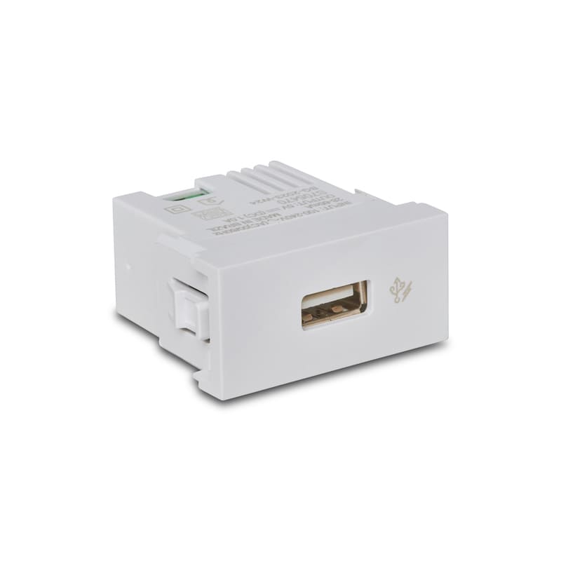 Modulo-Carregador-USB-1A-Bivolt-Branco-Orion