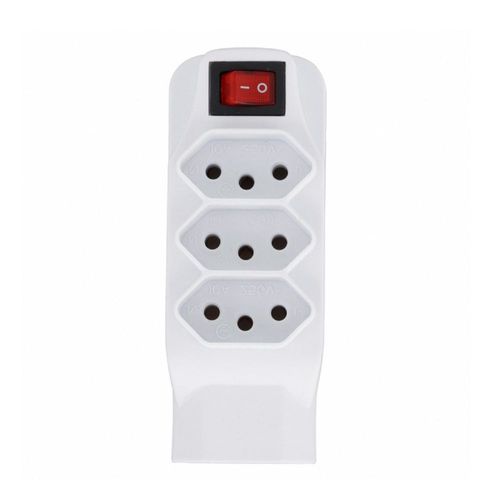 Adaptador Universal com 4 Tomadas 2P + T C/interruptor Liga/Desliga